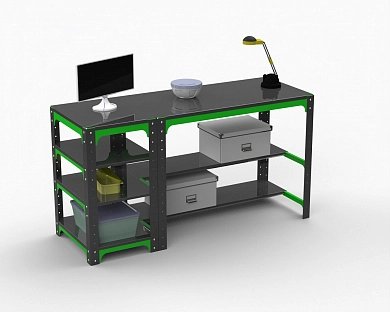 Стол Metalex KIT с боковыми полками