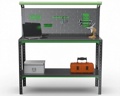 Стол-верстак Metalex серия KIT с комплектом освещения