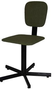 Стул сварщика поворотный винтовой СтПСв-01, сиденье квадрат, брезент арт. SV010.02.01.00.03.gr