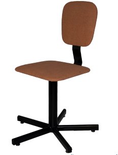 Стул сварщика винтовой регулируемый СтПСв-02, сиденье квадрат, брезент арт. SV020.02.01.00.03.or