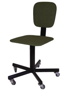 Винтовой стул сварщика на колесах СтПСв-01, сиденье квадрат, брезент арт. SV010.02.40.00.03.gr