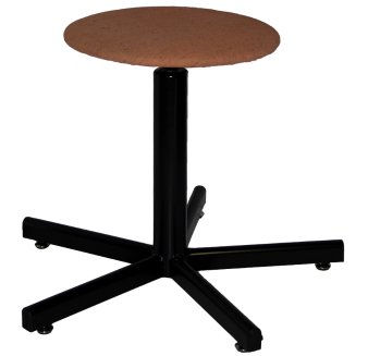 Табурет сварщика винтовой поворотный ТВП-Св, сиденье круглое, брезент арт. TS000.00.01.00.03.or