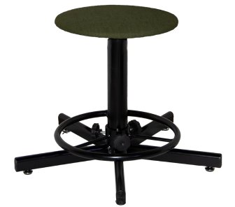 Табурет сварщика поворотный с подставкой для ног ТВП-Св, сиденье круглое, брезент арт. TS000.00.01.01.03.gr