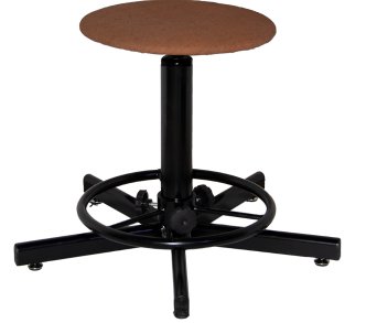 Табурет сварщика винтовой с подставкой для ног ТВП-Св, сиденье круглое, брезент арт. TS000.00.01.01.03.or