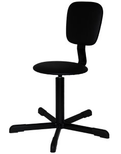 Стул промышленный со спинкой СтПК-02, сиденье круглое арт. ST020.00.00.00.01.bl