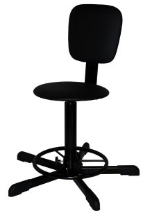Стул винтовой промышленный СтПК-01 с подставкой для ног арт. ST010.00.00.01.01.bl