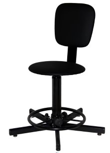 Стул промышленный на винтовых опорах СтПК-01 с подставкой для ног арт. ST010.00.01.01.01.bl
