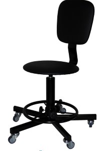 Стул винтовой на усиленных колесах СтПК-02 с подставкой для ног арт. ST020.00.40.01.01.bl