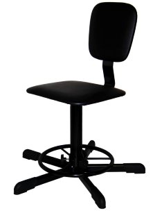 Стул винтовой промышленный СтПП-02 с подставкой для ног арт. ST020.02.00.01.01.bl