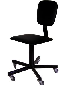 Стул винтовой промышленный СтПП-02 на усиленных колесах арт. ST020.02.40.00.01.bl