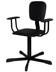 Стул промышленный с подлокотниками СтПП-02-1, сиденье квадратное арт. ST021.02.00.00.01.bl