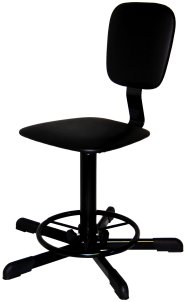 Стул винтовой промышленный СтПТ-02, с подставвкой для ног арт. ST020.01.00.01.01.bl