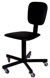 Стул винтовой промышленный СтПТ-01, на усиленных колесах арт. ST010.01.40.00.01.bl