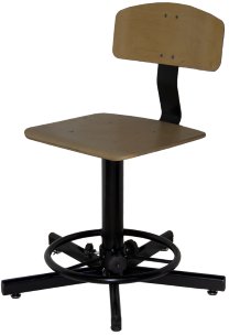 Стул промышленный на винтовых опорах СтПД-02 с подставкой для ног арт. ST020.02.01.01.00.wd