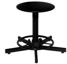 Табурет винтовой промышленный ТВП на винтовых опорах с подставкой для ног арт. TP000.00.01.01.01.bl