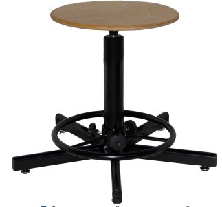 Табурет винтовой промышленный ТВП, винтовые опоры с подставкой для ног арт. TP000.00.01.01.00.wd